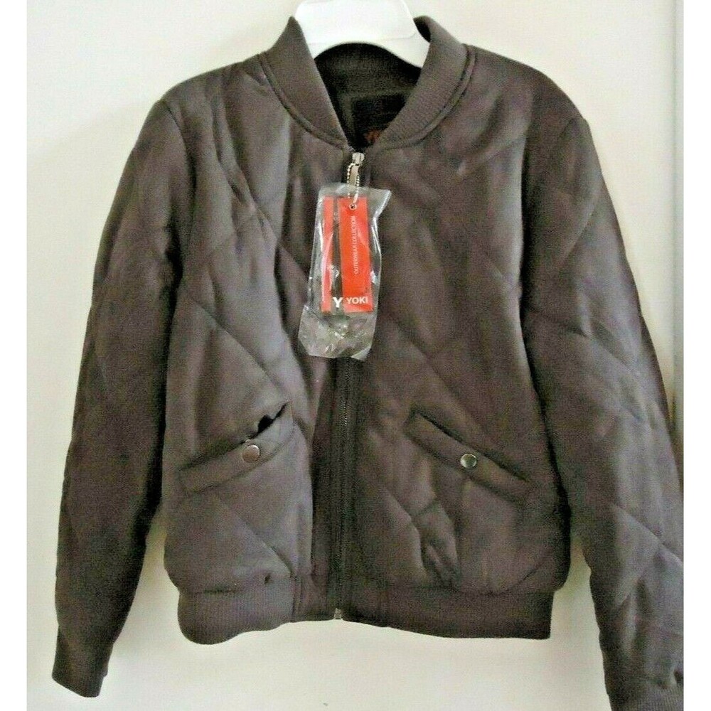 YOKI Girl's Jacket Brown Lined Front Zipper XL 16 MSRP $81.00 NWT